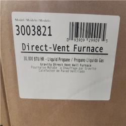 Phoenix NEW Williams Direct-Vent Gravity Wall Heater 30,000 BTU/HR, Liquid Propane