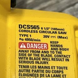 AS-IS DEWALT 20V MAX Cordless Brushless 6-1/2 in. Sidewinder Style Circular Saw (Tool Only)