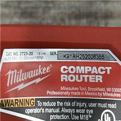AS-IS Milwaukee FUEL 18V Lithium-Ion Brushless Cordless Compact Router (Tool-Only)