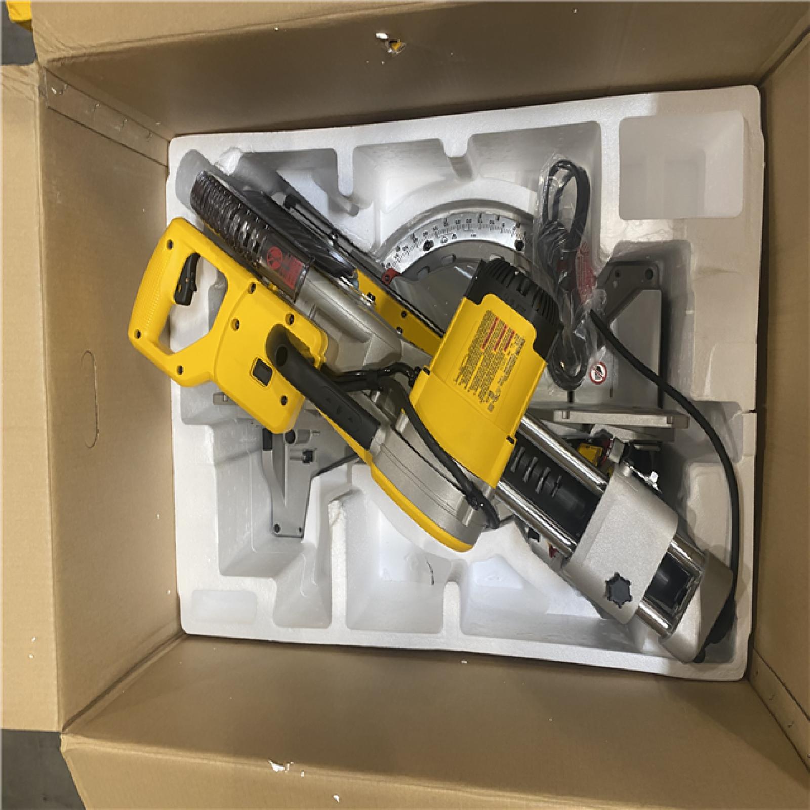 Dallas Location - As-Is- DEWALT 15 Amp Corded 12 in. Double Bevel Sliding Compound Miter Saw(Lot Of 2)