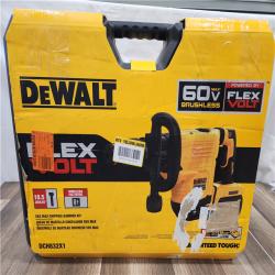 AS-IS- FLEXVOLT 60V Lithium-Ion Cordless SDS MAX 3/4 in. Chipping Hammer Kit with 9.0Ah Battery  Charger and Kit Box