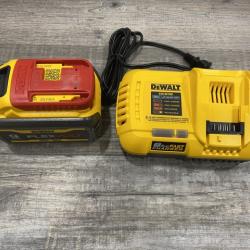 AS-IS DEWALT 20V/60V MAX FLEXVOLT Lithium-Ion 9.0Ah Battery and Charger Starter Kit
