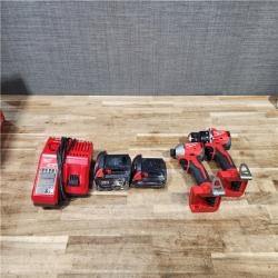 HOUSTON LOCATION - AS - IS Milwaukee 18-Volt Lithium-Ion Brushless Cordless Compact Hammer Drill/Impact Combo Kit