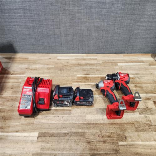 HOUSTON LOCATION - AS - IS Milwaukee 18-Volt Lithium-Ion Brushless Cordless Compact Hammer Drill/Impact Combo Kit