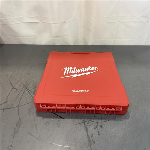 AS-IS - Milwaukee 3/8 in. Drive SAE/Metric Ratchet and Socket Mechanics Tool Set (56-Piece)