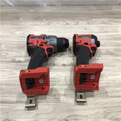 AS-IS Milwaukee FUEL 18V Lithium-Ion Cordless Hammer Drill and Impact Driver Combo Kit