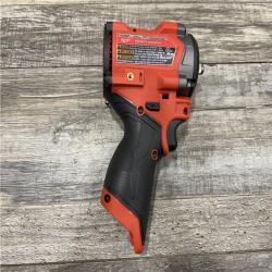 AS-IS Milwaukee FUEL 12V Lithium-Ion Brushless Cordless Stubby 3/8 in. Impact Wrench (Tool-Only)