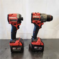 AS-IS- Milwaukee FUEL 18V Lithium-Ion Brushless Cordless Hammer Drill and Impact Driver Combo Kit