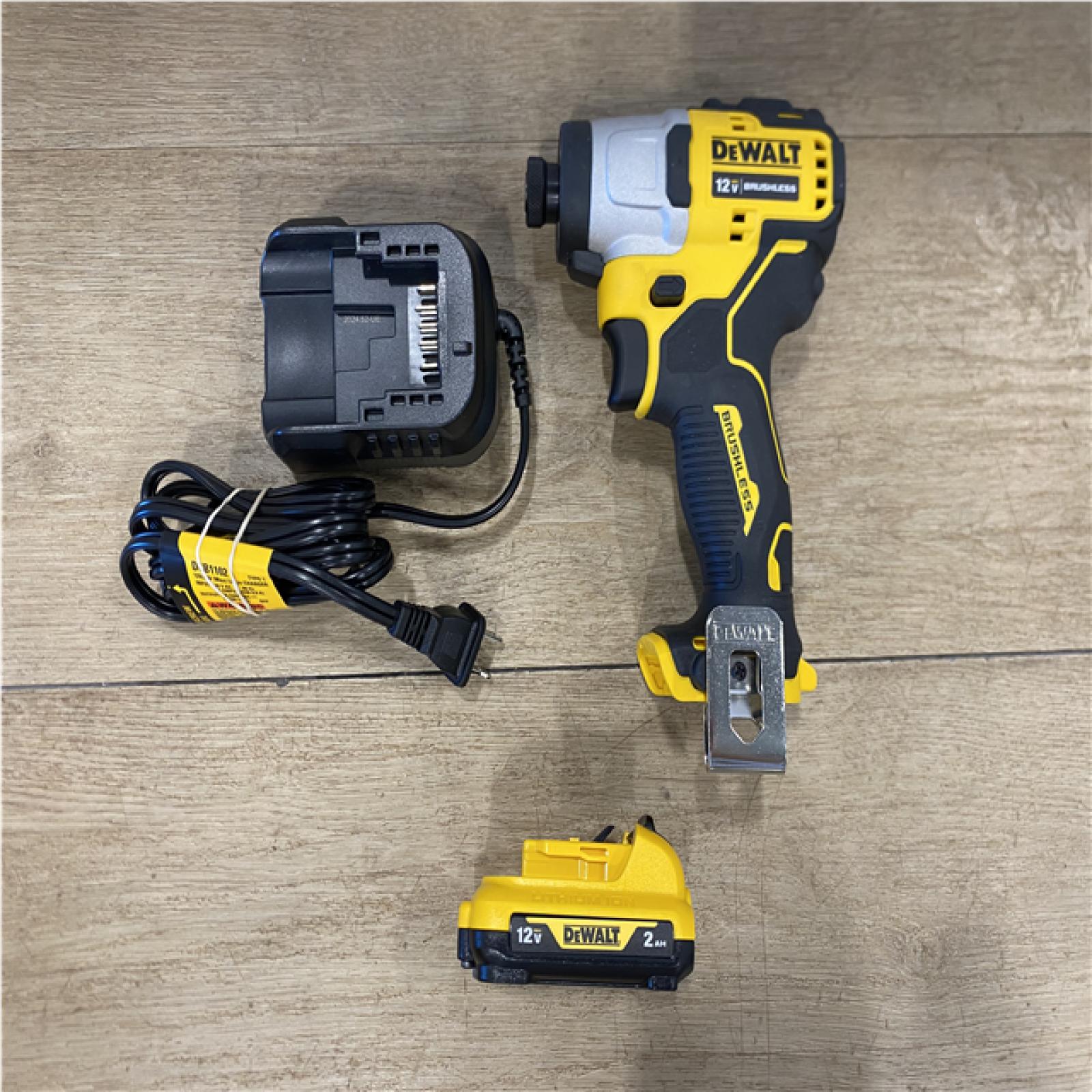 AS-IS DEWALT Atomic 20V Max Lithium-Ion Brushless Cordless Compact 1/4 in. Impact Driver Kit