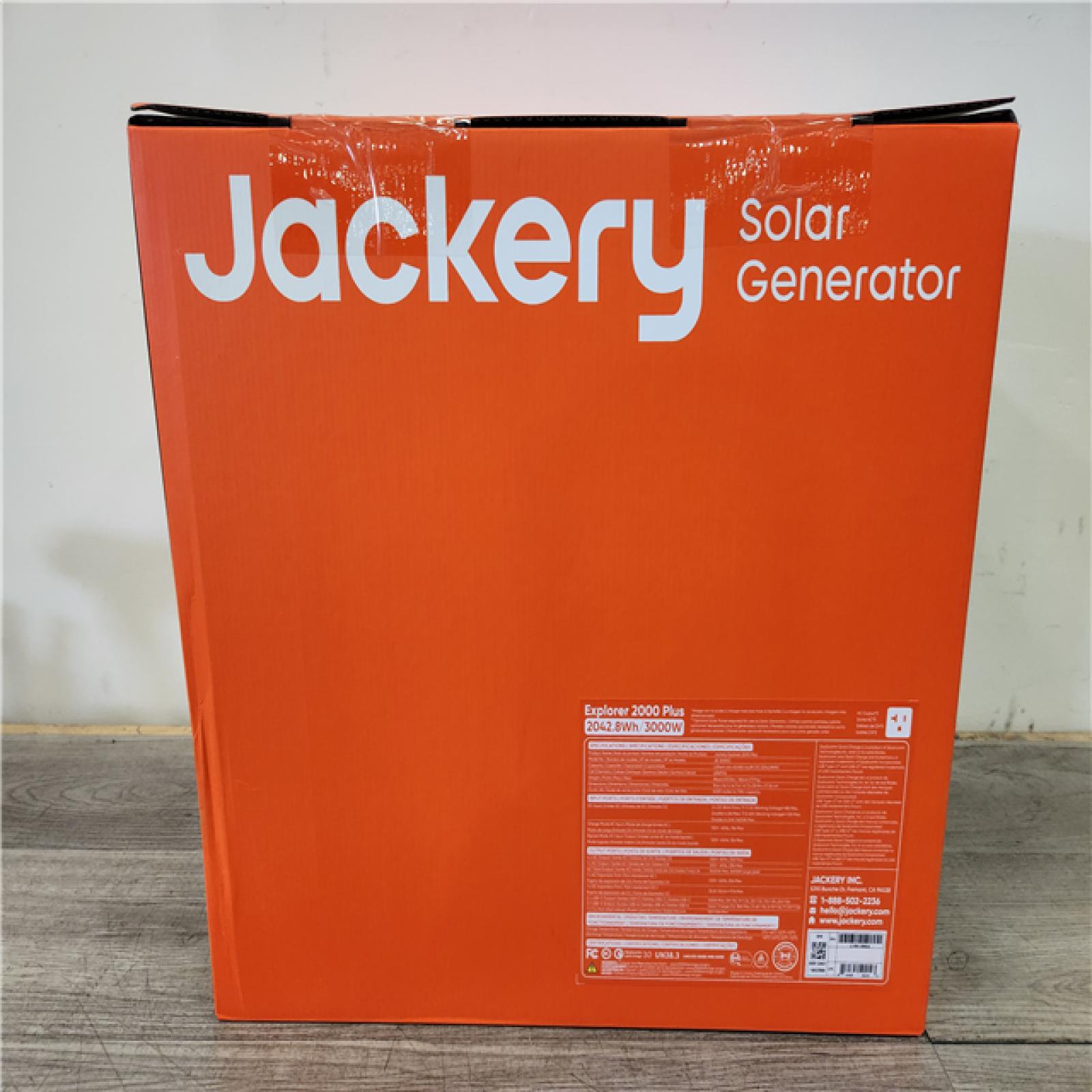 Phoenix Location NEW Jackery Solar Generator Explorer 2000 Plus 2042.8Wh/ 3000W Model No. Je-2000C (SEALED)