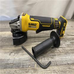 AS-IS DEWALT 20V MAX XR Cordless Brushless 4.5 in. Paddle Switch Small Angle Grinder with Kickback Brake (Tool Only)