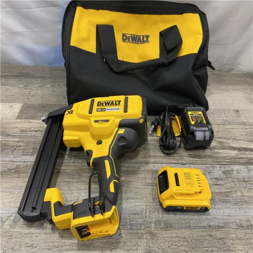 AS-IS DEWALT 20V MAX XR Lithium-Ion Cordless 18-Gauge Narrow Crown Stapler Kit