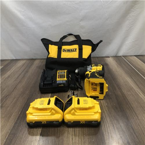 AS-IS DEWALT 20V XR Lithium-Ion Cordless Brushless 1/2 in. Drill/Driver Kit