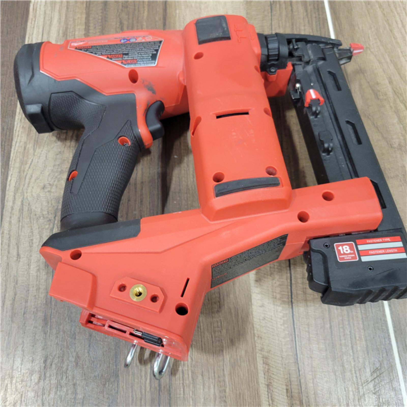 AS-IS MILWAUKEE FUEL 18-Volt Lithium-Ion Brushless Cordless 18-Gauge 1/4 in. Narrow Crown Stapler (Tool-Only)