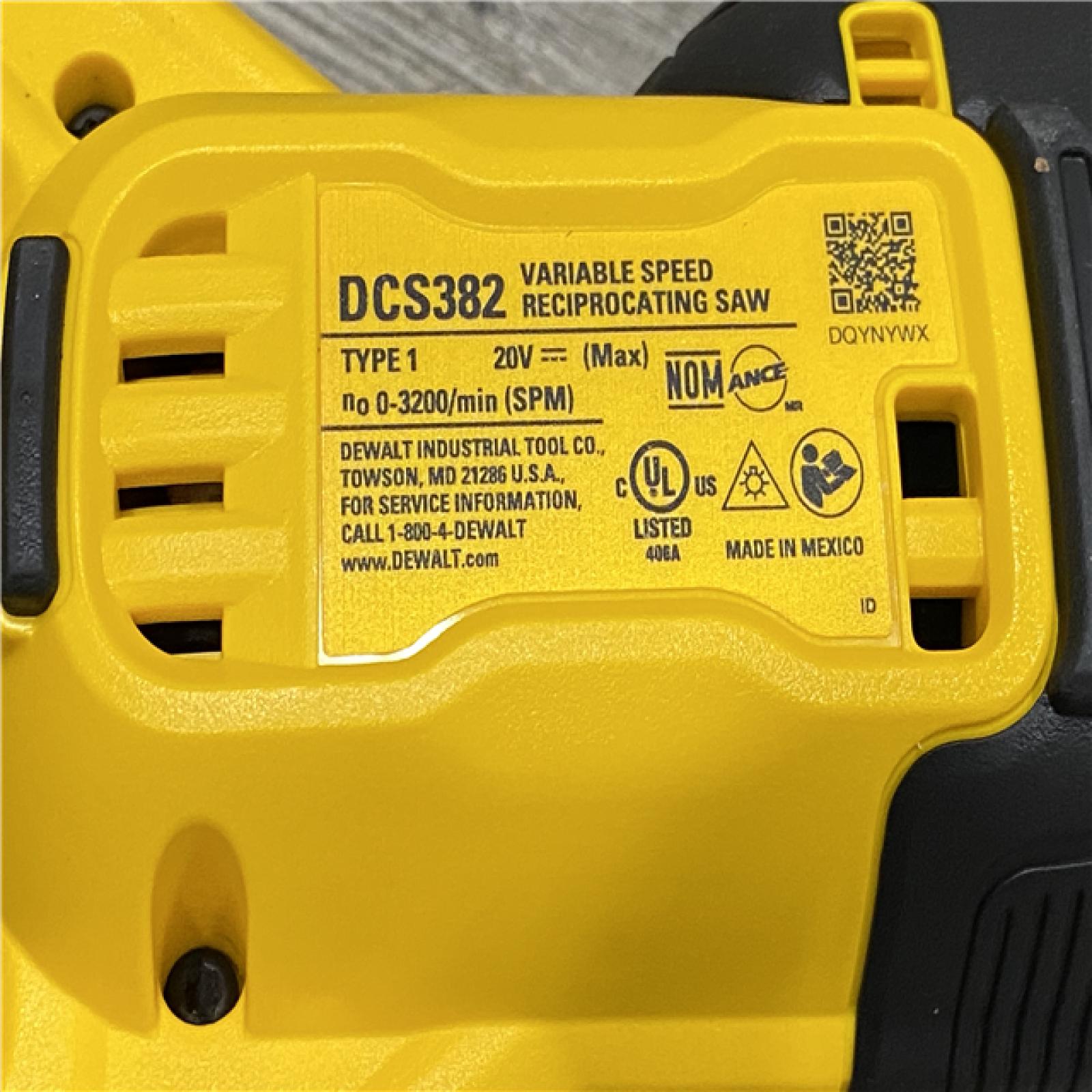 AS-IS DEWALT 20V MAX XR Cordless Brushless Reciprocating Saw (Tool Only)