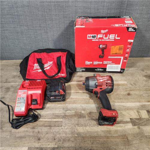 HOUSTON LOCATION - AS-IS Milwaukee M18 1/2 in. Cordless Brushless High Torque Impact Wrench Kit (Battery & Charger)