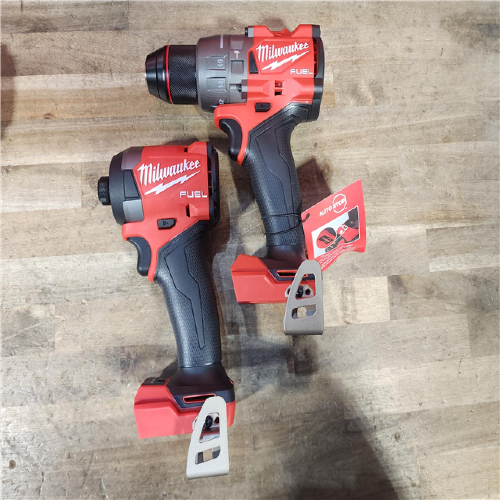 HOUSTON LOCATION - AS-IS (APPEARS LIKE NEW) Milwaukee FUEL 18V Lithium-Ion Brushless Cordless Hammer Drill and Impact Driver Combo Kit