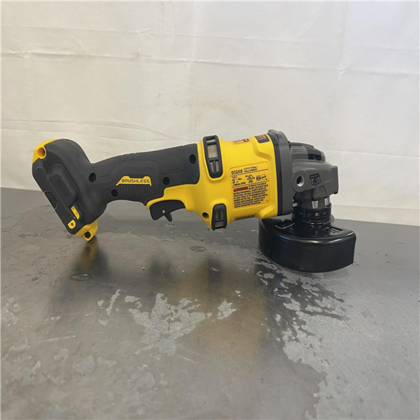 AS-IS- DEWALT 60V MAX Cordless Brushless 4.5 in. to 6 in. Small Angle Grinder with Kickback Brake (Tool Only)