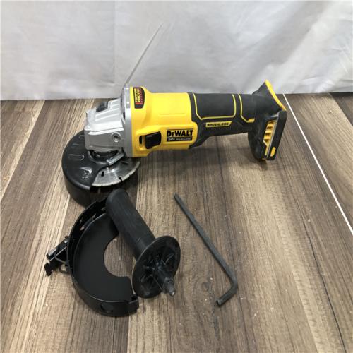 AS-IS DEWALT 20-Volt MAX Cordless Brushless 4-1/2 in. Angle Grinder with Slide Switch (Tool Only)