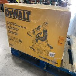 Dallas Location - NEW- DEWALT 15 Amp Corded 12 in. Double Bevel Sliding Compound Miter Saw