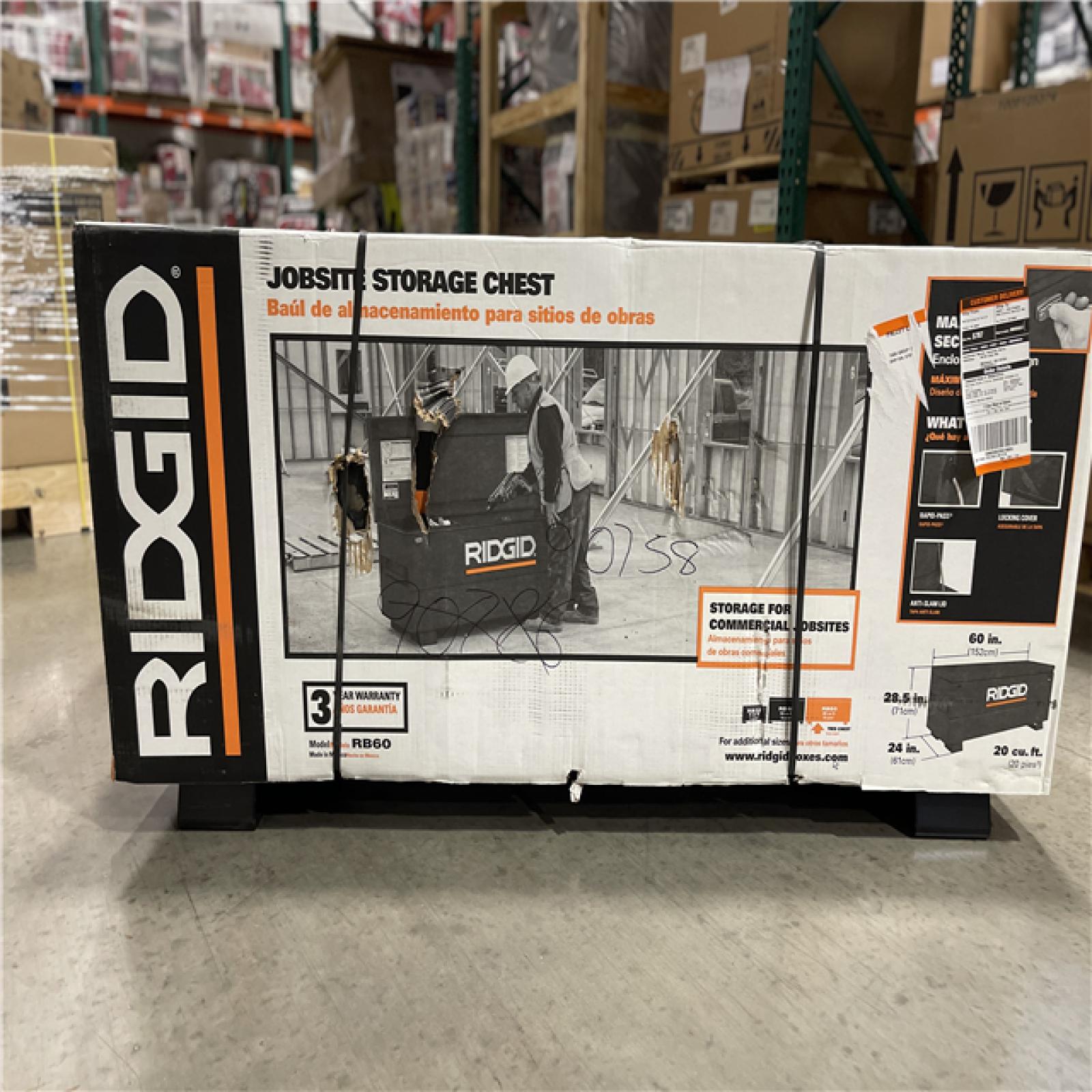 DALLAS LOCATION - RIDGID 60 in. x 24 in. Universal Storage Chest