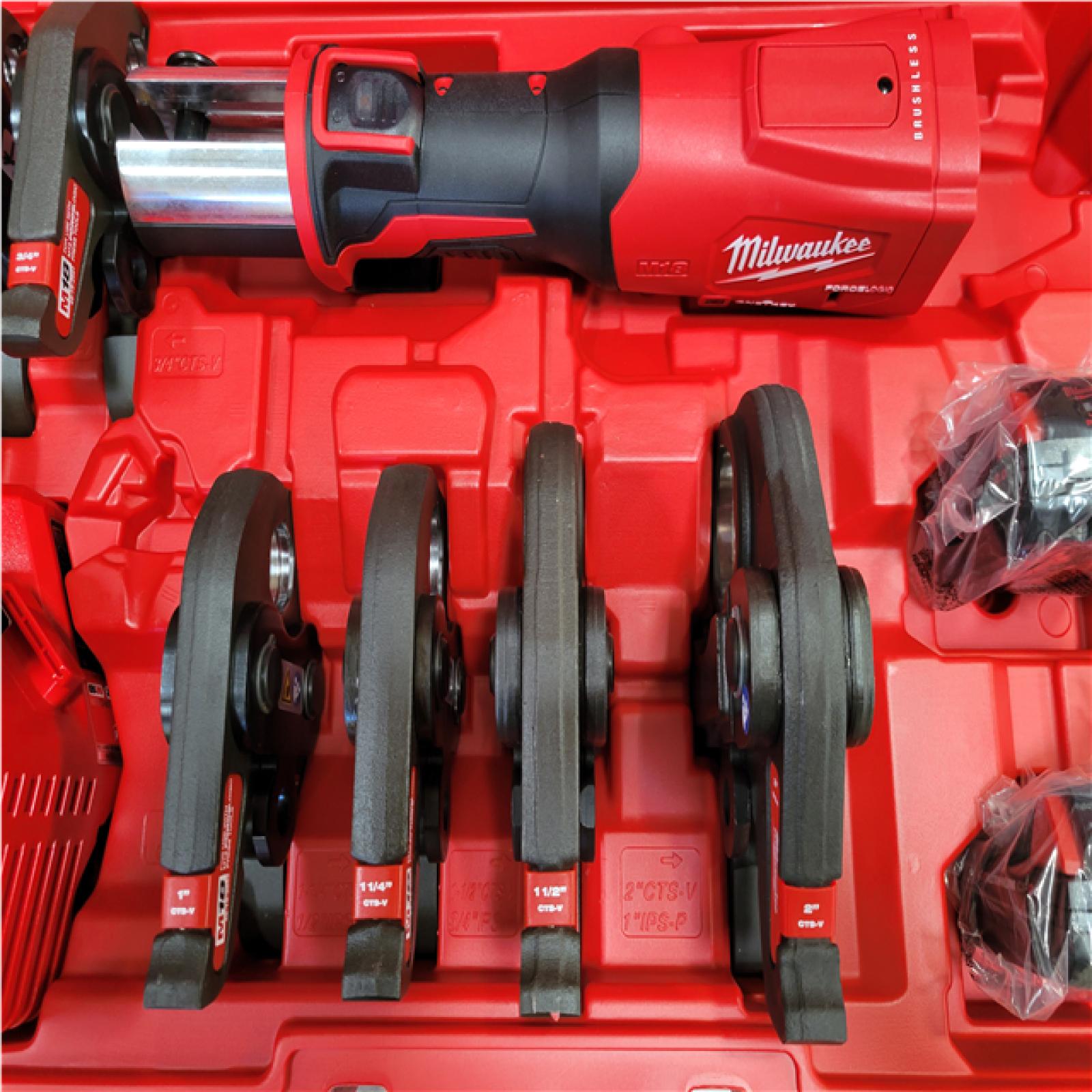 CALIFORNIA AS-IS MILWAUKEE BRUSHLESS  M18 FORCE LOGIC PRESS TOOL KIT