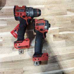 HOUSTON LOCATION - AS-IS Milwaukee FUEL 18V Lithium-Ion Brushless Cordless Hammer Drill and Impact Driver Combo Kit
