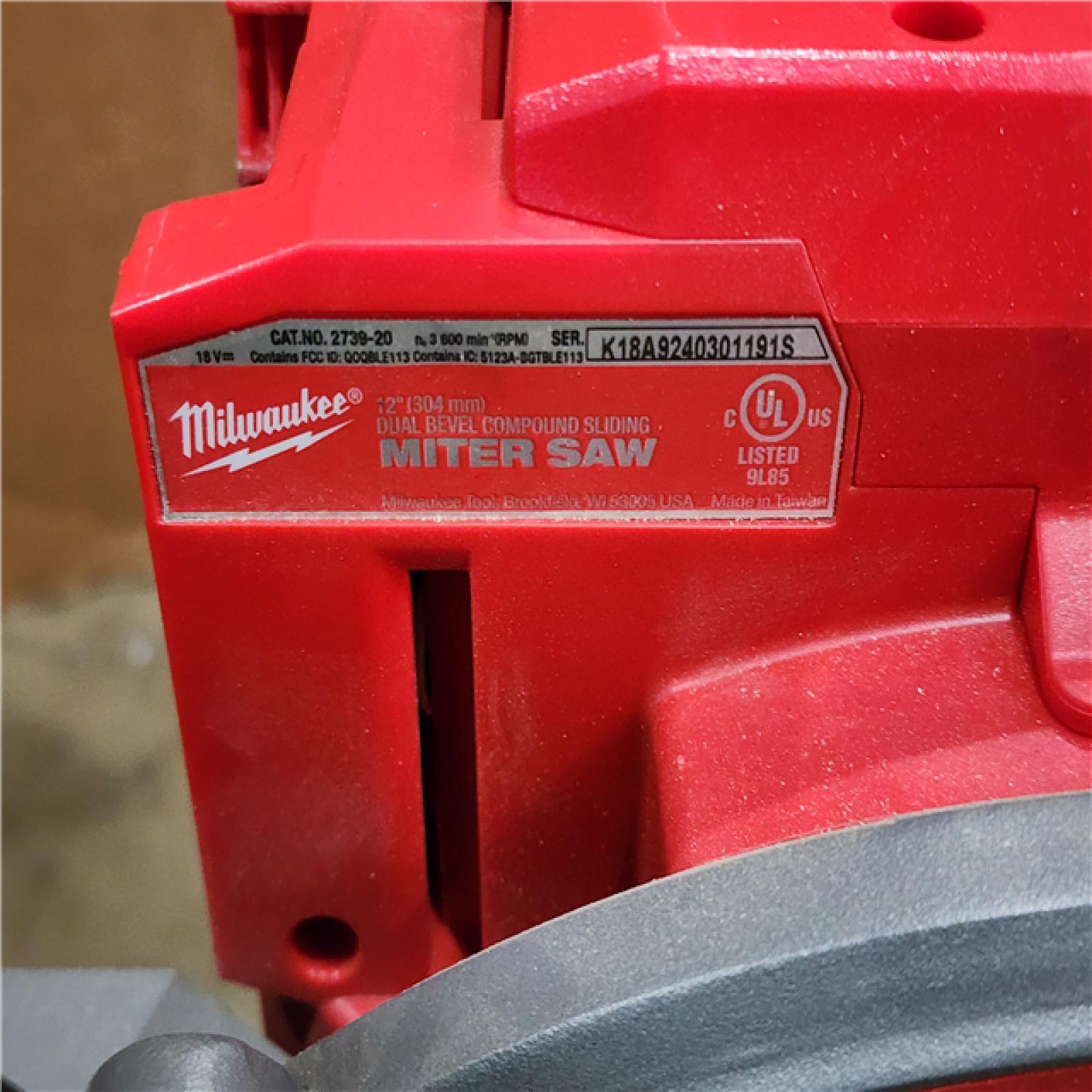 HOUSTON LOCATION - AS-IS M18 FUEL 18V Lithium-Ion Brushless Cordless 12 in. Dual Bevel Sliding Compound Miter Saw (Tool-Only)