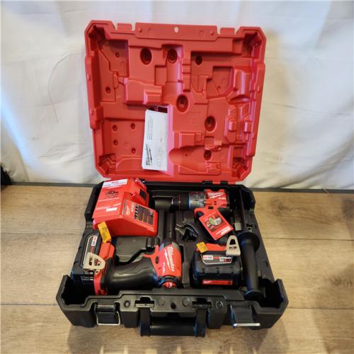 AS-IS- Milwaukee  FUEL 18V Lithium-Ion Brushless Cordless Hammer Drill and Impact Driver Combo Kit