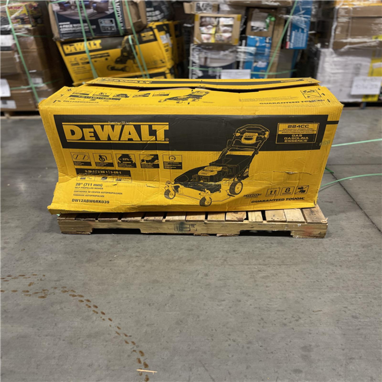 DALLAS LOCATION- NEW!- DEWALT 28 in. 224cc E-GOV Engine 3-in-1 Gas RWD Self-Propelled Lawn Mower