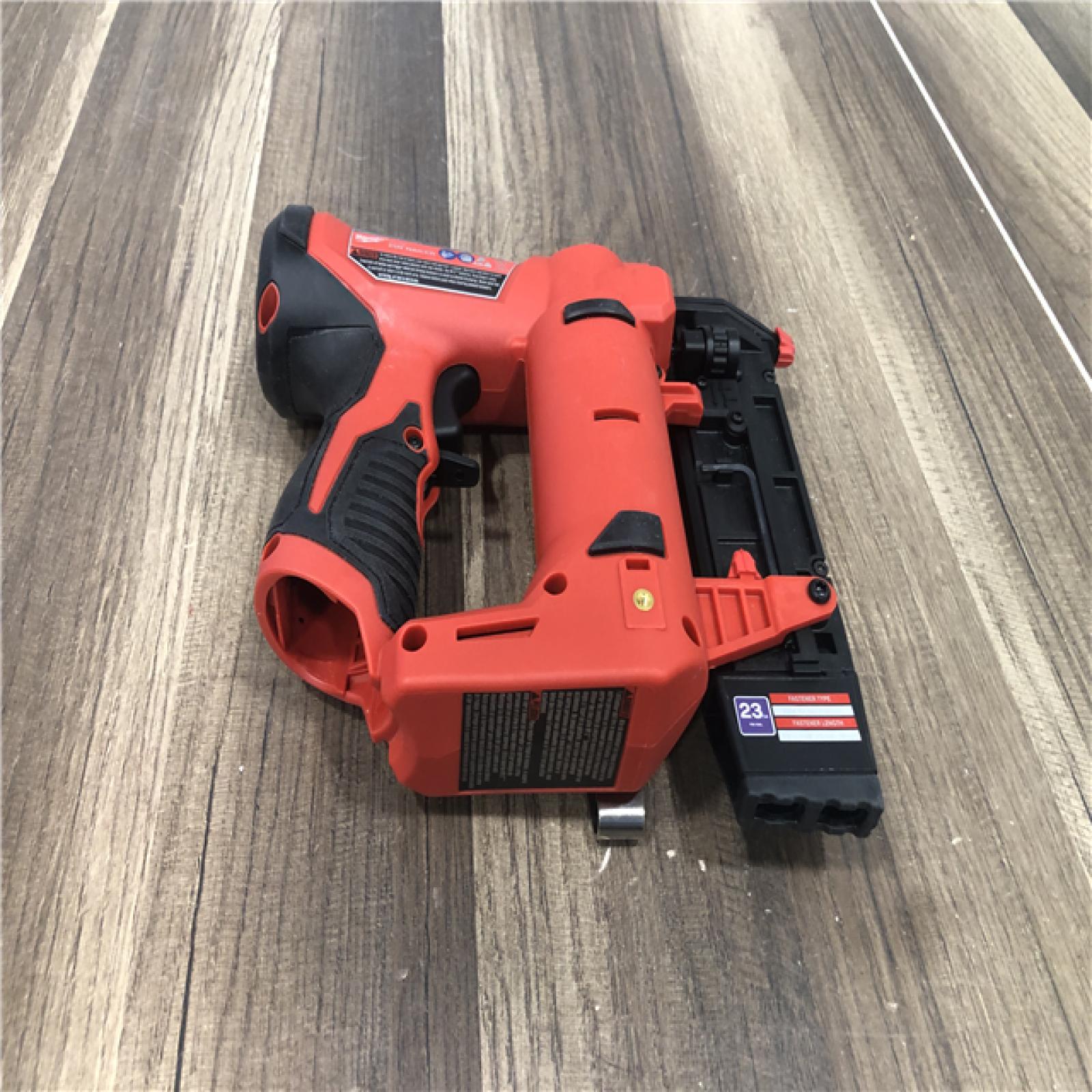 AS-IS Milwaukee 12-Volt 23-Gauge Lithium-Ion Cordless Pin Nailer (Tool-Only)