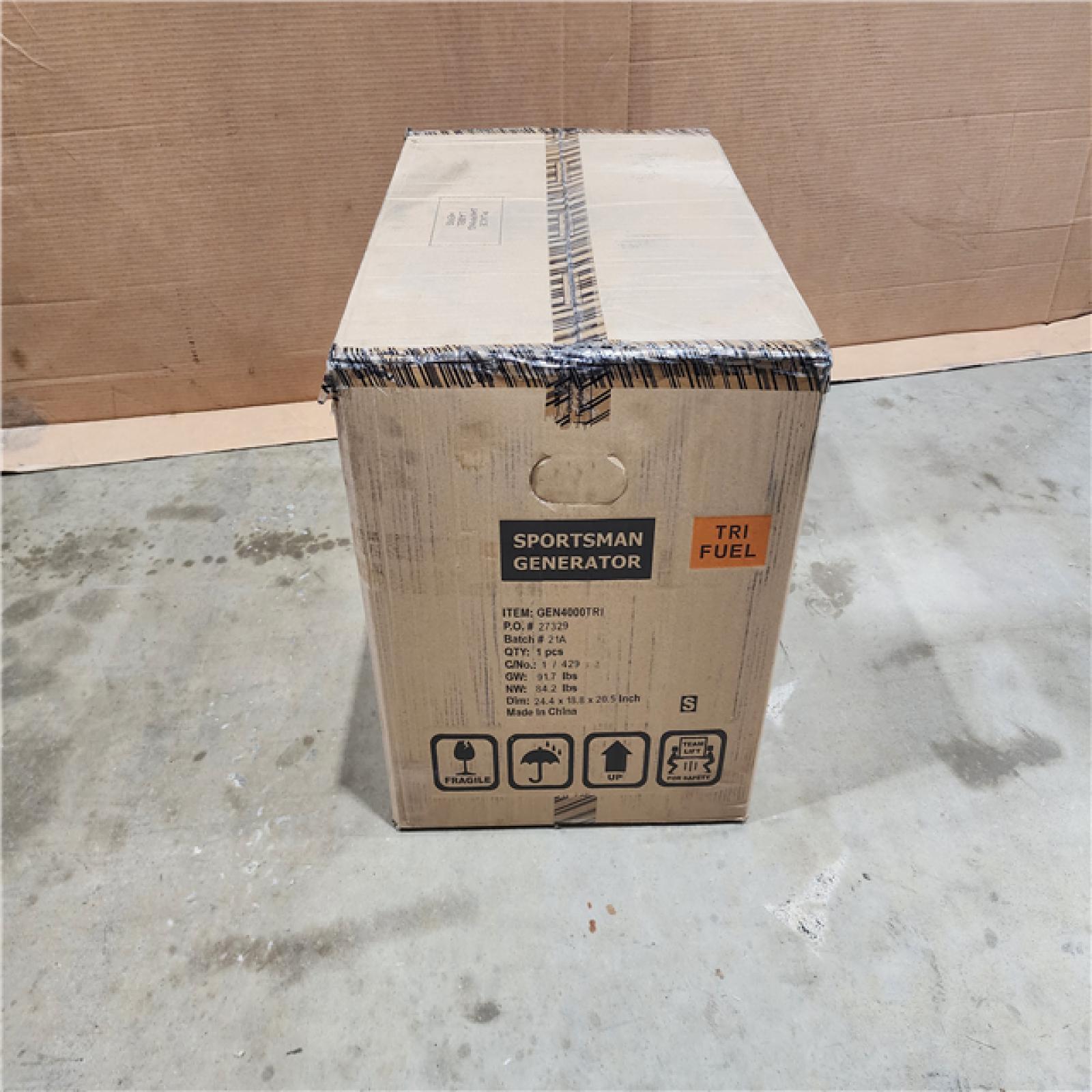 HOUSTON LOCATION - AS - IS SPORTSMAN GENERATOR (BRAND NEW)