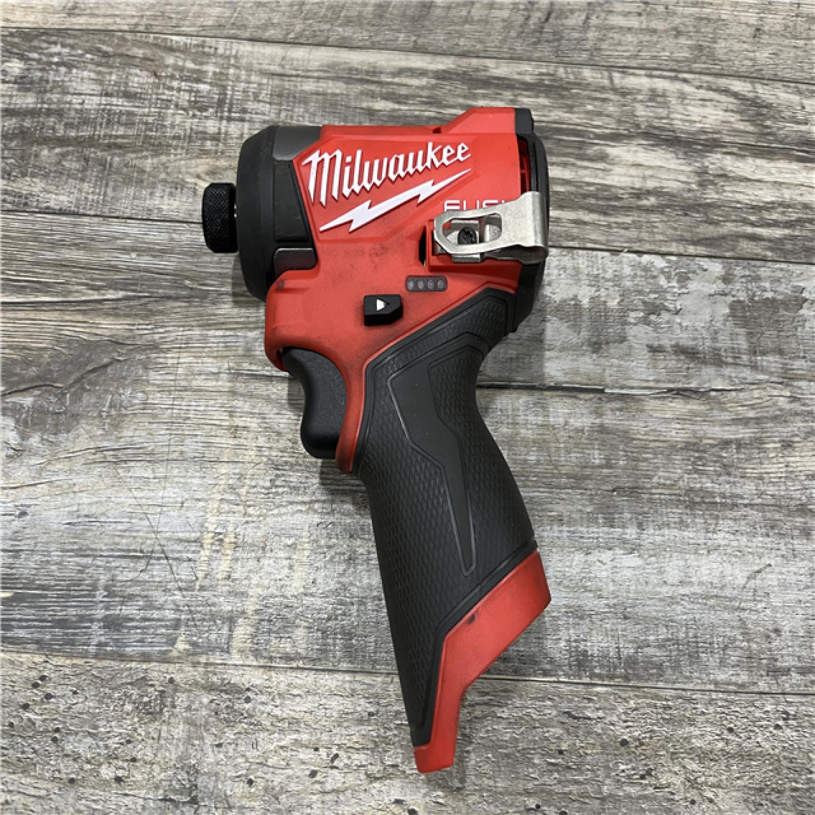 AS-IS Milwaukee FUEL 12V Lithium-Ion Brushless Cordless 1/4 in. Hex Impact Driver (Tool-Only)