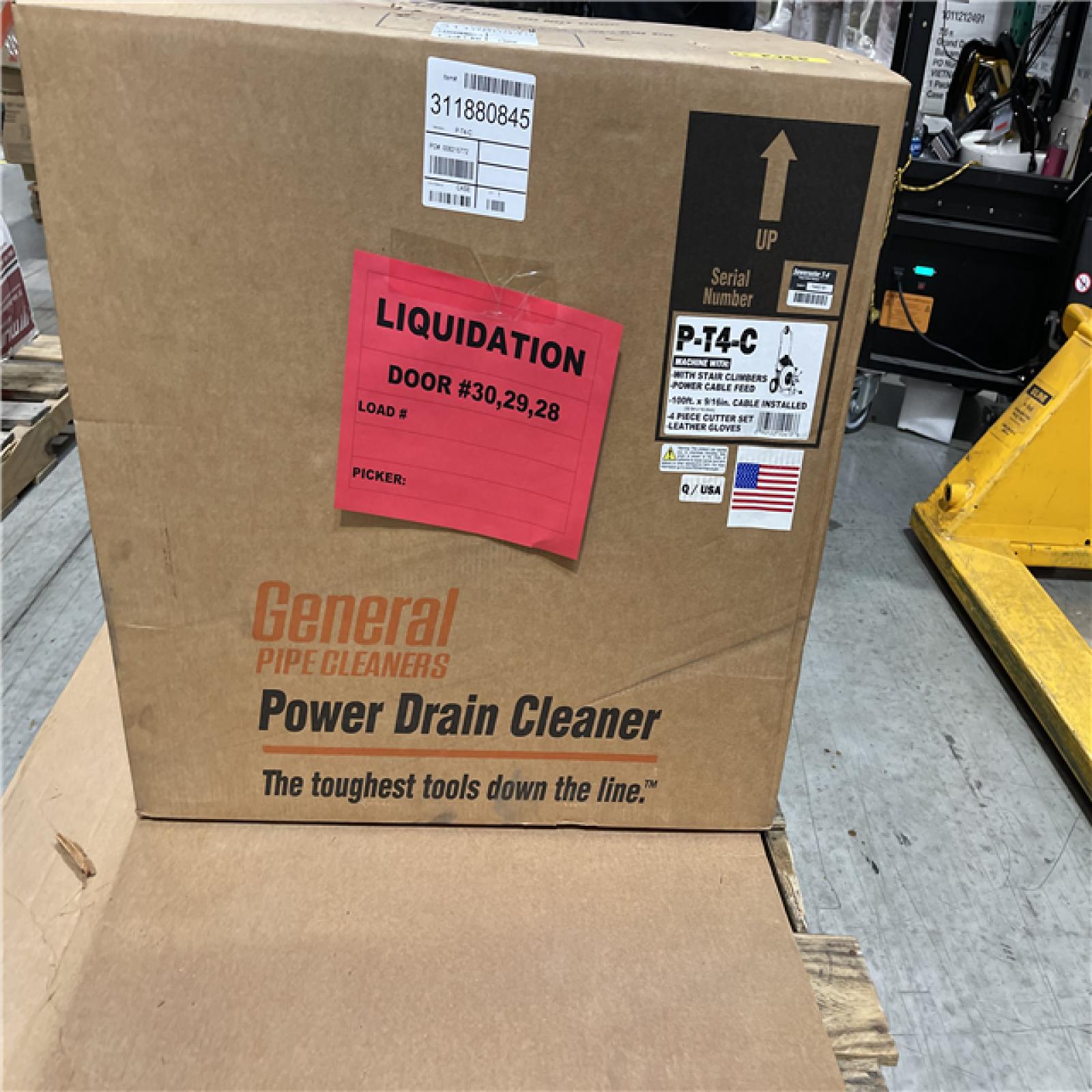 DALLAS LOCATION - General Sewerooter T-4 Drain Cleaner W/ 100 Ft. X 9/16 In. Cable