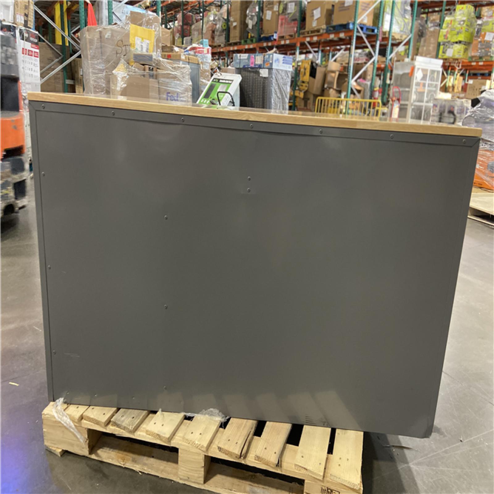 DALLAS LOCATION - Husky Tool Storage 52 in. W x 25 in. D Standard Duty Gloss Gray Mobile Workbench Tool Chest