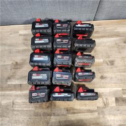 HOUSTON LOCATION - AS-IS MILWAUKEE BATTERY PACK QTY - 15