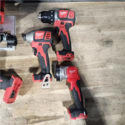 HOUSTON LOCATION - AS-IS MILWAUKEE 5 TOOL COMBO KIT W/ (2) BATTERY & CHARGER