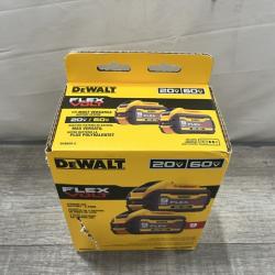 NEW - DEWALT FLEXVOLT 20V/60V MAX Lithium-Ion 9.0Ah Battery Pack (2 Pack)