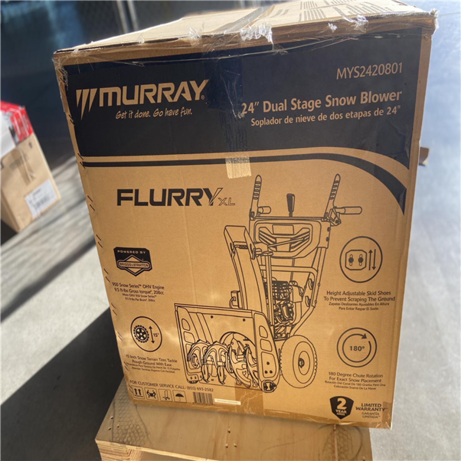 DALLAS LOCATION - Murray 24 in. 208cc Self-Propelled 2-Stage Gas Snow Blower with Electric Start