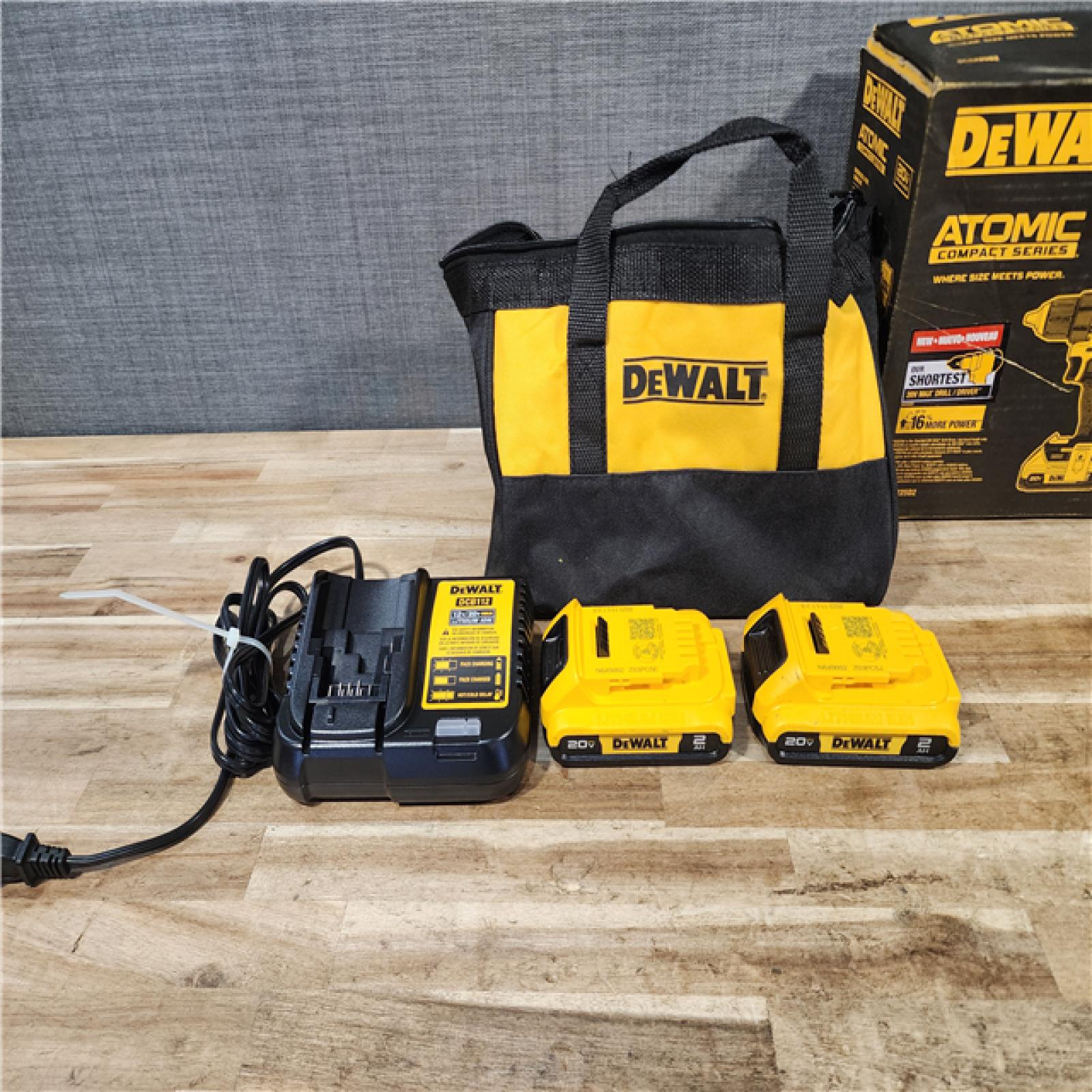 HOUSTON LOCATION - AS-IS DEWALT ATOMIC 20-Volt MAX Lithium-Ion Cordless Combo Kit