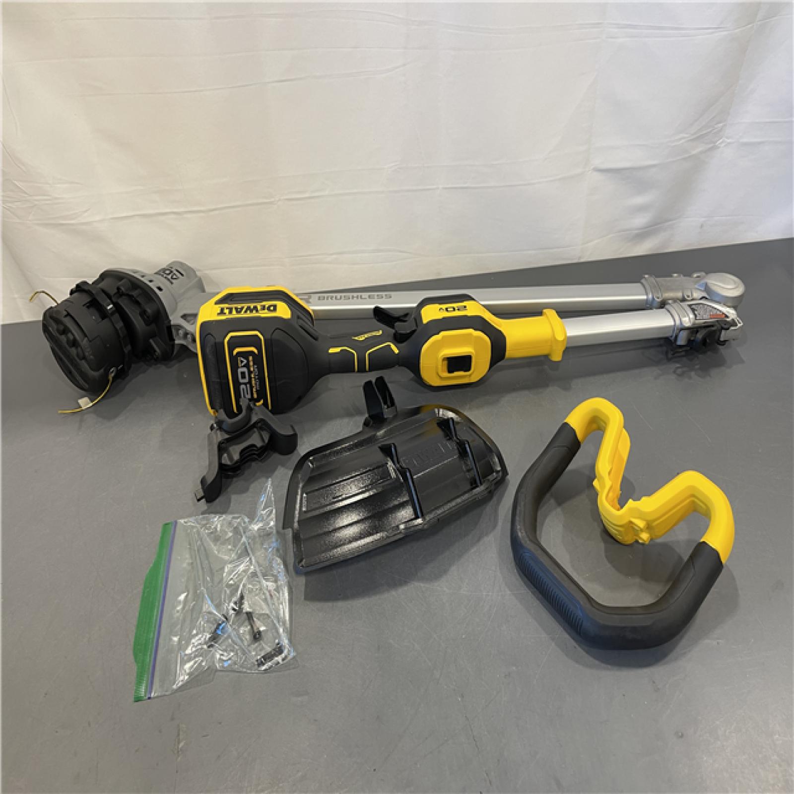 AS-IS - DEWALT 20V MAX 14 in. Brushless Cordless Battery Powered Foldable String Trimmer (Tool Only)