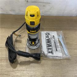 AS-IS DEWALT 7 Amp Corded 1-1/4 HP Max Torque Variable Speed Compact Router with LEDs