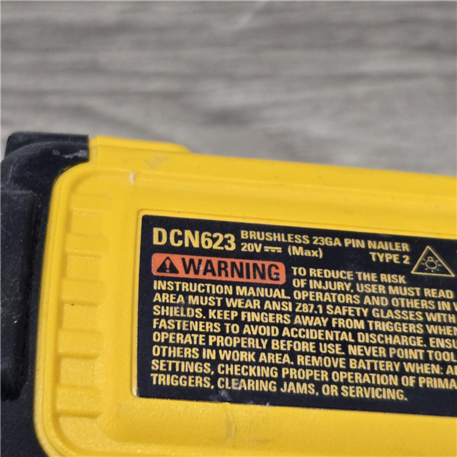 AS-IS DeWalt DCN623D1 20V MAX Atomic Compact Cordless Pin Nailer Kit