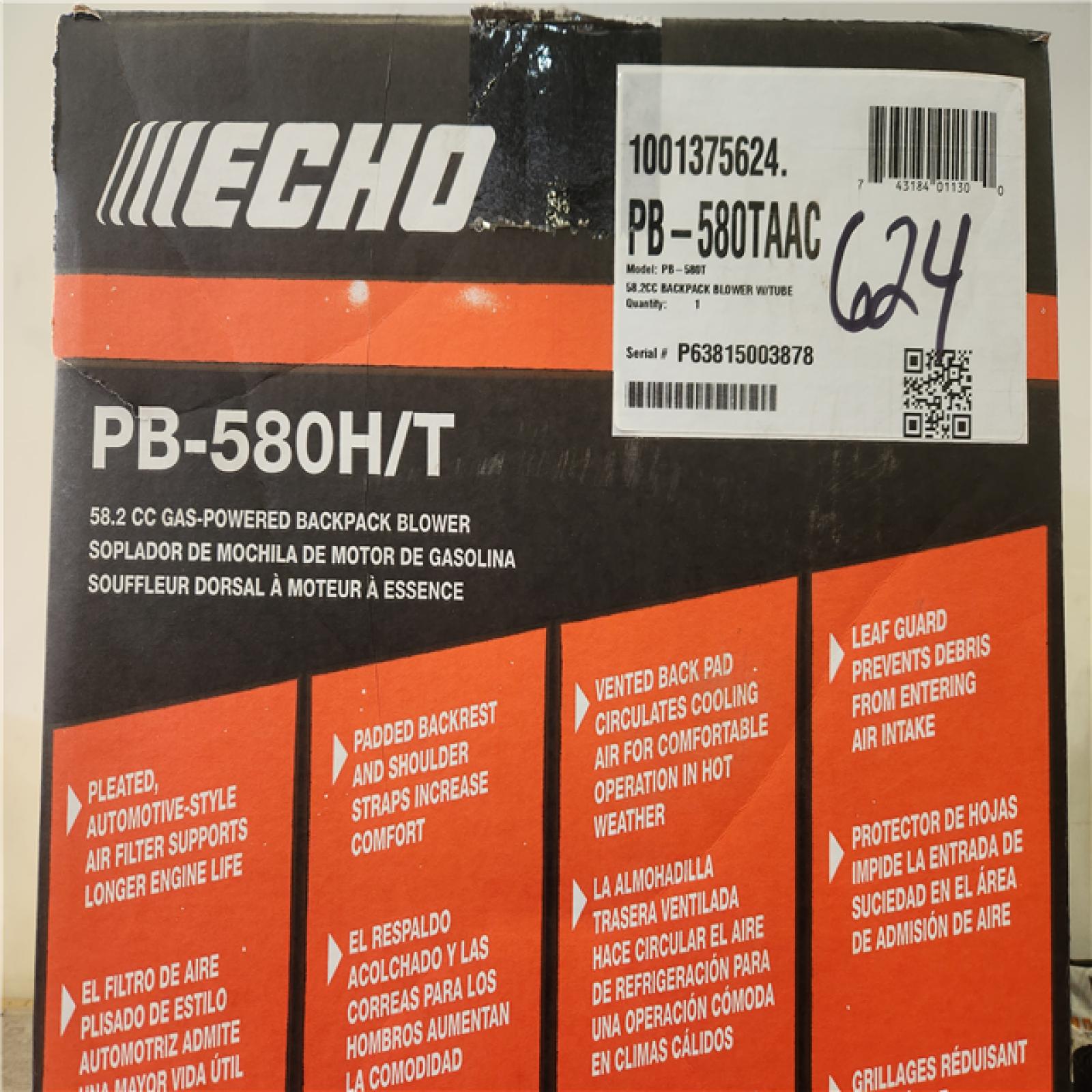 Phoenix NEW ECHO 216 MPH 517 CFM 58.2cc Gas 2-Stroke Backpack Leaf Blower with Tube Throttle