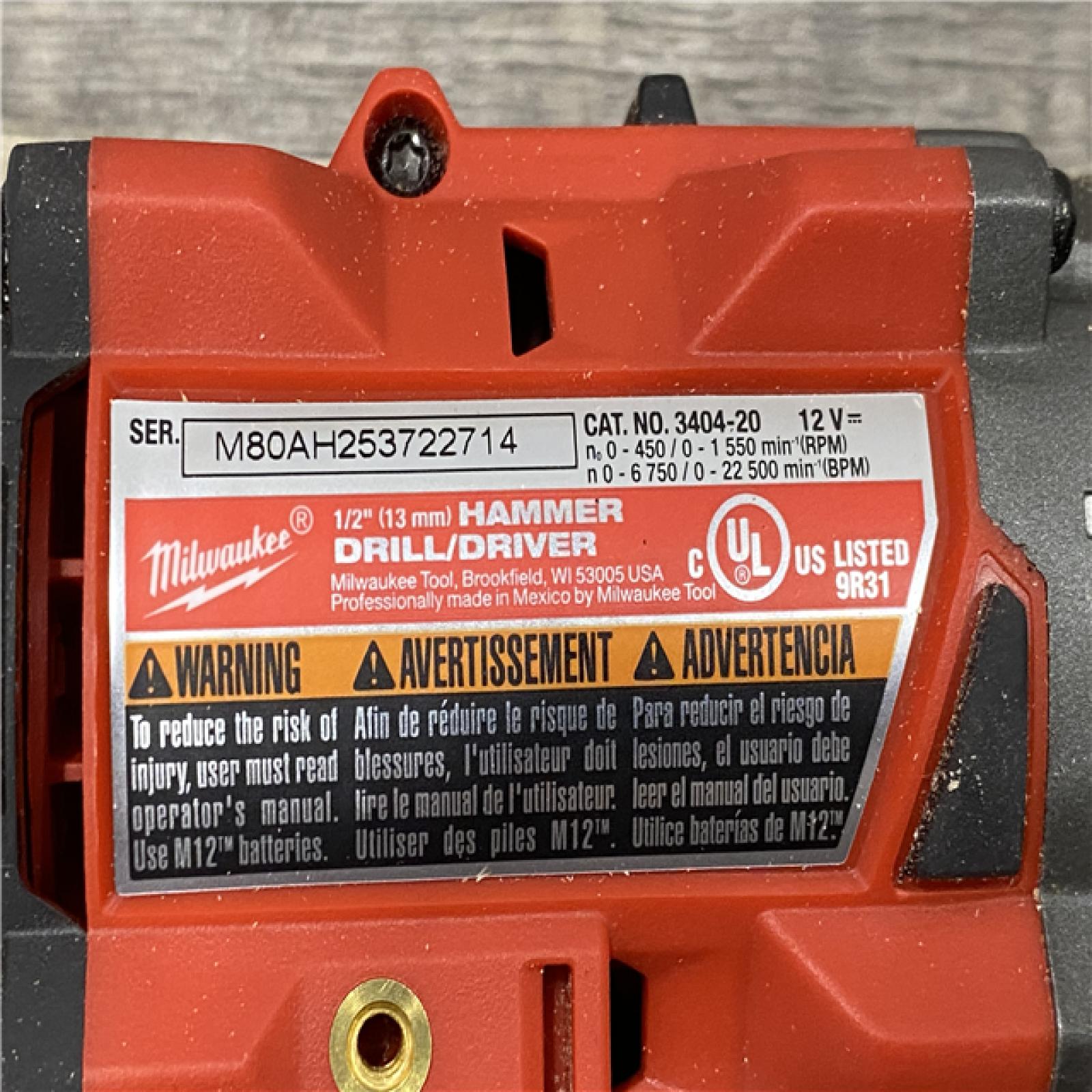 AS-IS Milwaukee FUEL 12-Volt Lithium-Ion Brushless Cordless Hammer Drill and Impact Driver Combo Kit