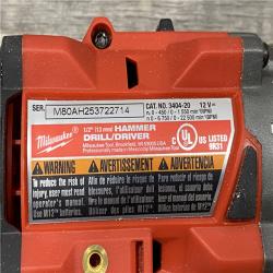 AS-IS Milwaukee FUEL 12-Volt Lithium-Ion Brushless Cordless Hammer Drill and Impact Driver Combo Kit