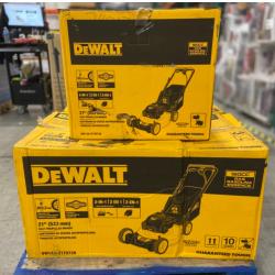 DALLAS LOCATION - DEWALT 21 in. 150cc Briggs and Stratton 625ex Engine Rear Wheel Drive 2-in-1 Gas Self Propelled Walk Behind Lawn Mower - 3 UNITS