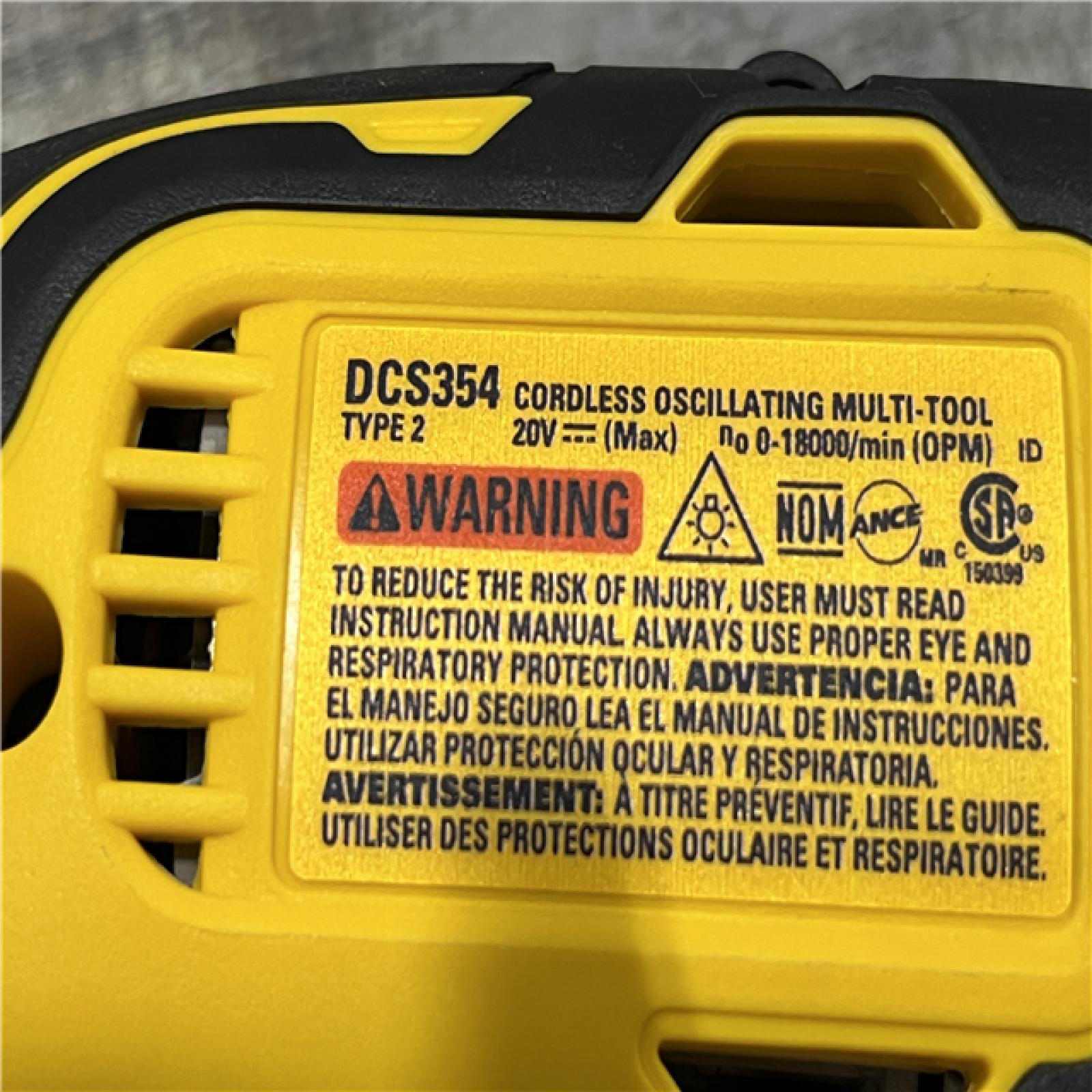 AS-IS DEWALT ATOMIC 20V MAX Cordless Brushless Oscillating Multi Tool (Tool Only)
