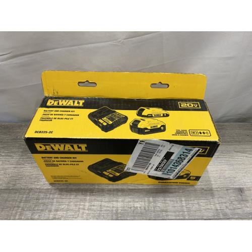 NEW - DEWALT 20V MAX Lithium-Ion Battery Kit with 5.0Ah and 2.0Ah Battery and Charger