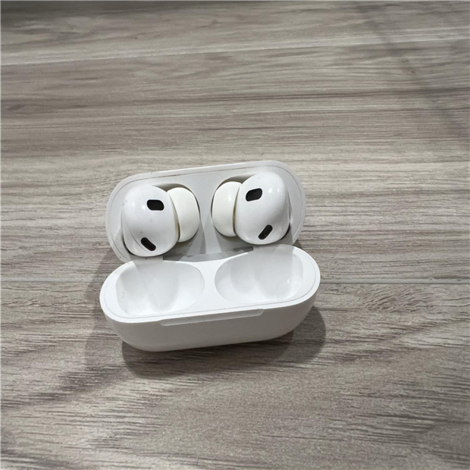 AS-IS Apple AirPods Pro (2nd Generation) with the USB-C MagSafe Charging Case